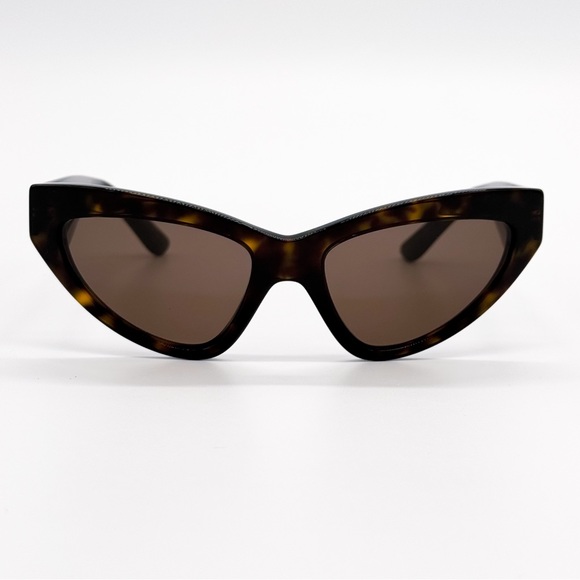 NEW DOLCE&GABBANA DG4439 502/73 WOMEN SUNGLASSES BROWN HAVANA CAT EYE EYEWEAR - Picture 4 of 11